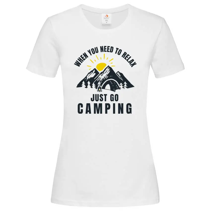 Дамска Тениска Just Go Camping