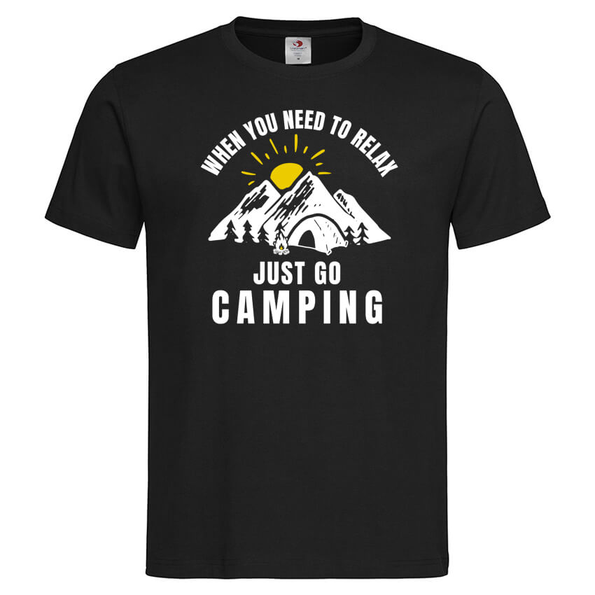 Мъжка Тениска Just Go Camping