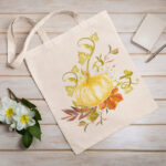 еко чанта с щампа тиква еко чанти