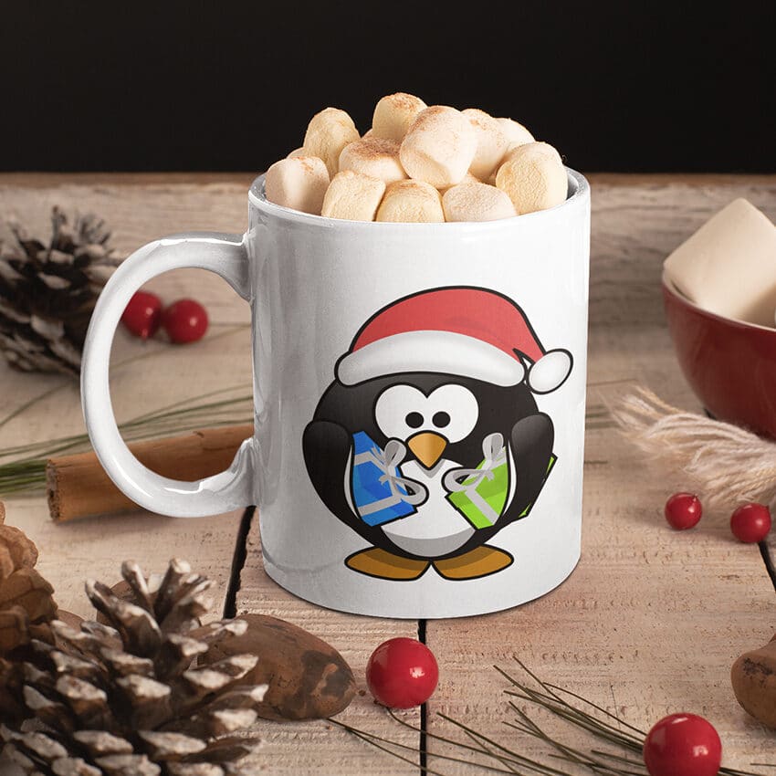 Чаша Коледно Пингвинче
