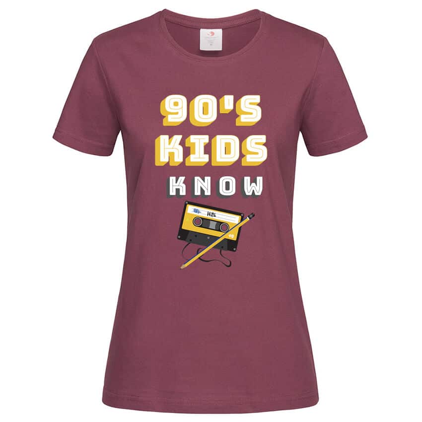 Дамска Тениска 90’s Kids Know