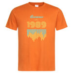 тениски с щампи мъжка тениска с надпис awesome since 1989