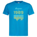 тениски с щампи мъжка тениска с надпис awesome since 1989