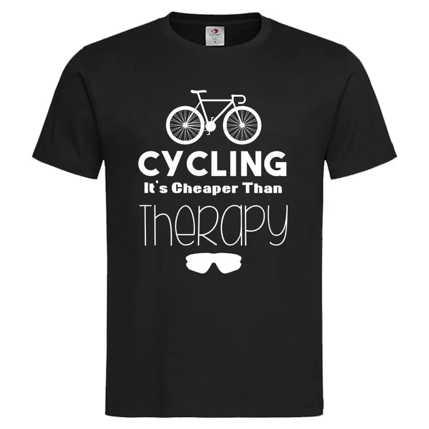 Мъжка Тениска Cycling vs. Therapy