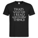 мъжка тениска с надпис that's what i do