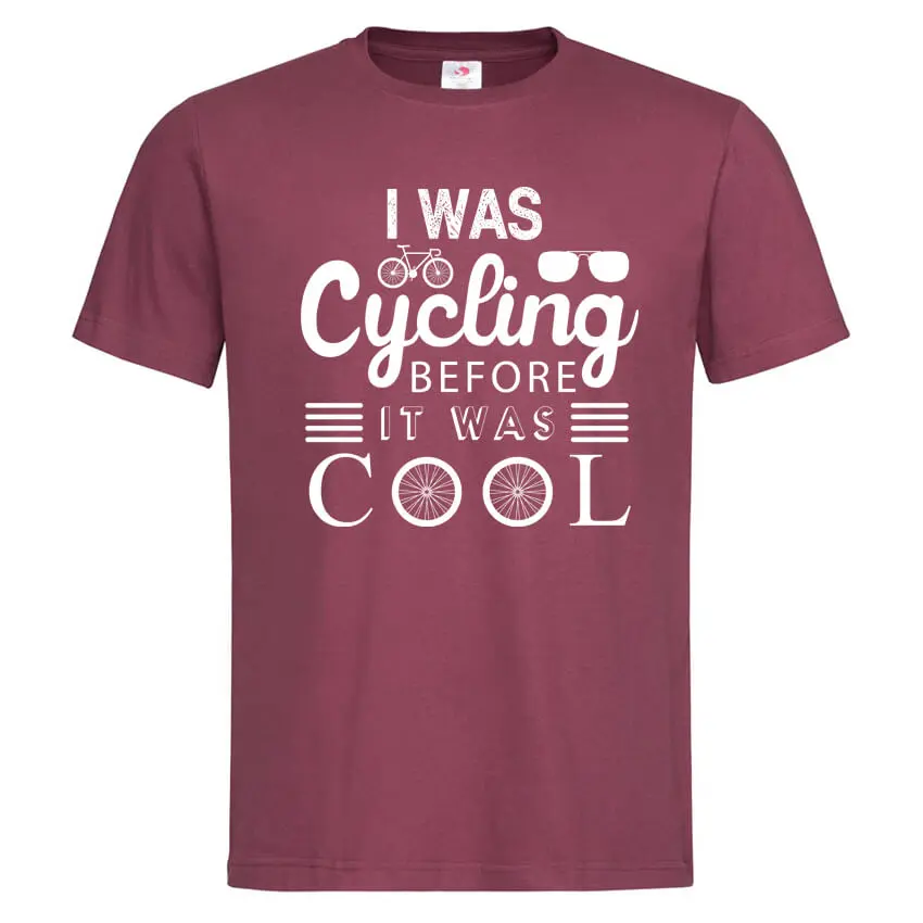 Мъжка Тениска I Was Cycling Before It Was Cool