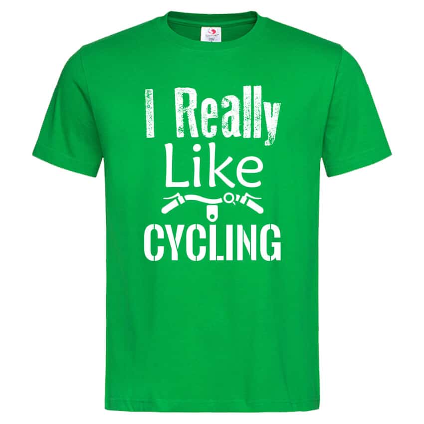 Мъжка Тениска I Really Like Cycling