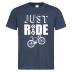 мъжка тениска с надпис just ride