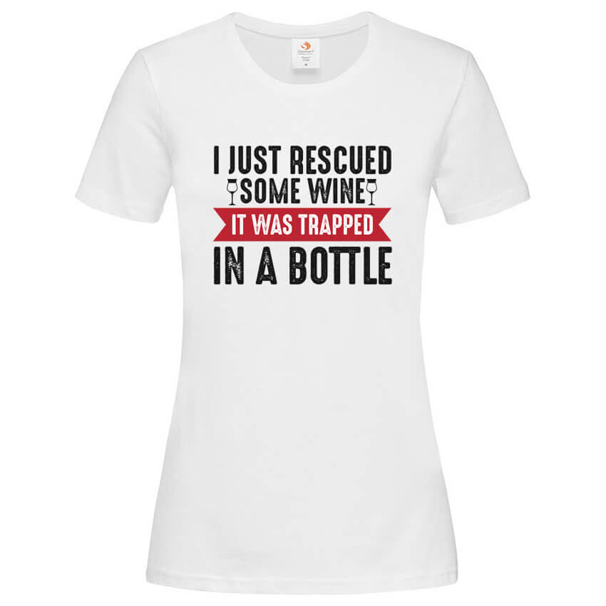 Дамска Тениска Wine in a Bottle