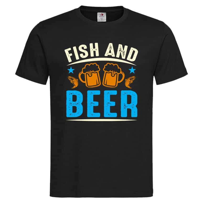Мъжка Тениска Fish and Beer