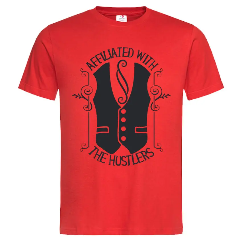 мъжка тениска с щампа the hustlers