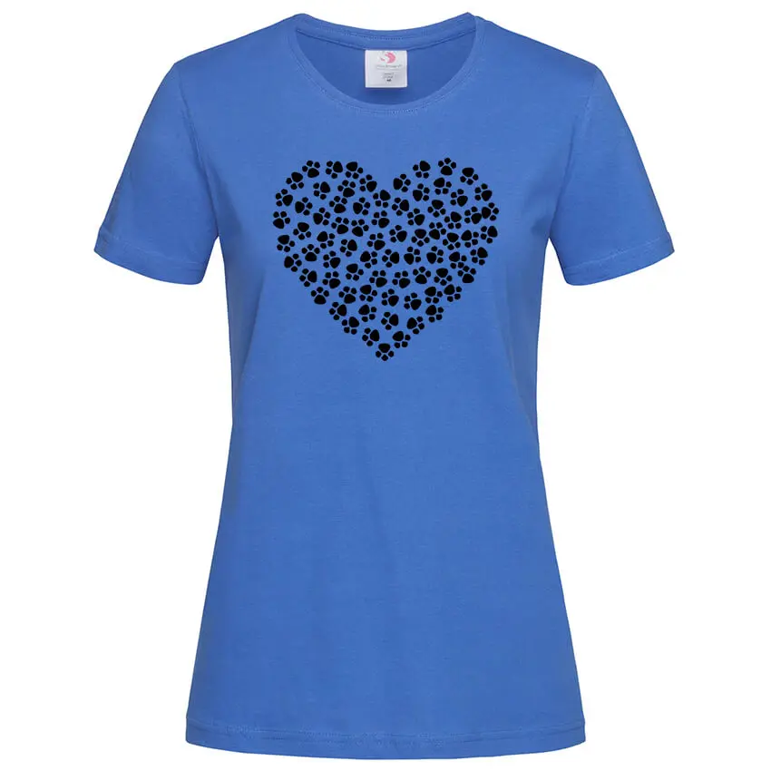 Дамска Тениска Сърце от Лапички