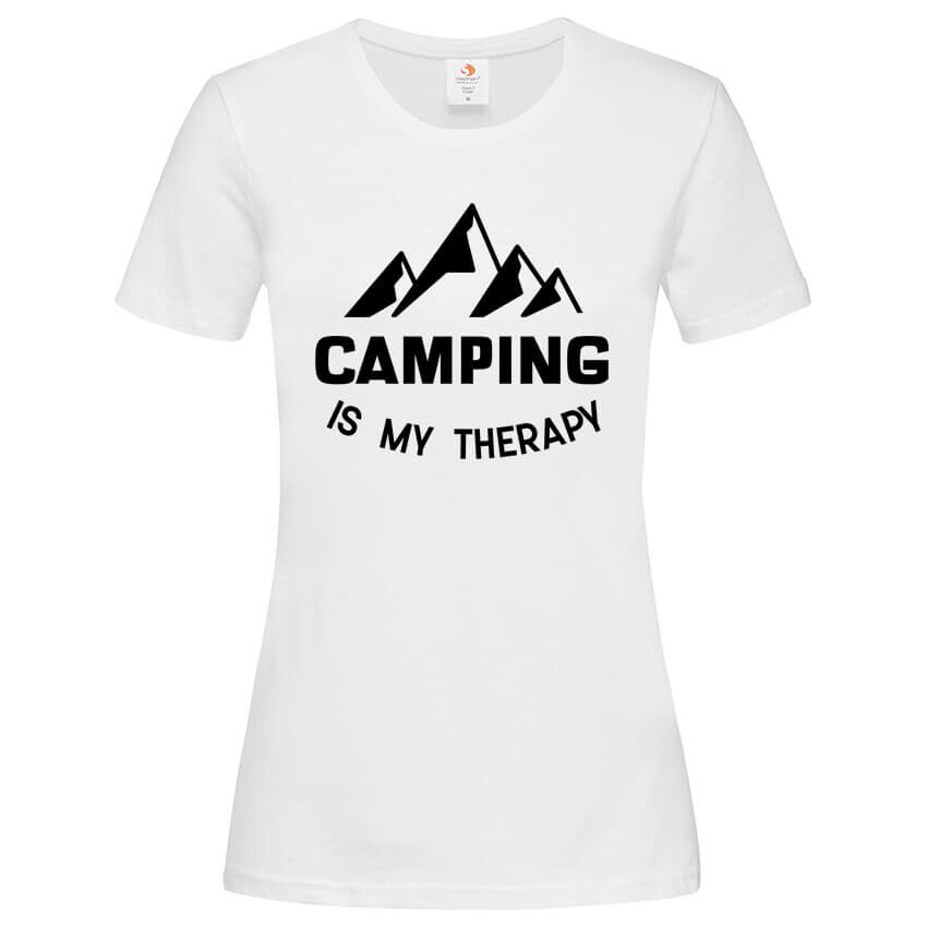 Дамска Тениска Camping Is My Therapy