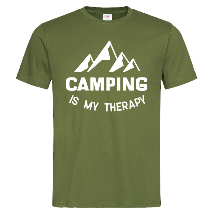 Мъжка Тениска Camping Is My Therapy