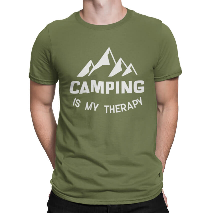 Мъжка Тениска Camping Is My Therapy