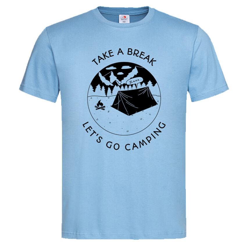 Мъжка Тениска Let’s Go Camping