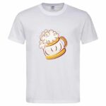 мъжка тениска с щампа халба бира