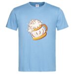 мъжка тениска с щампа халба бира