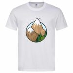 мъжка тениска с щампа планински приключения