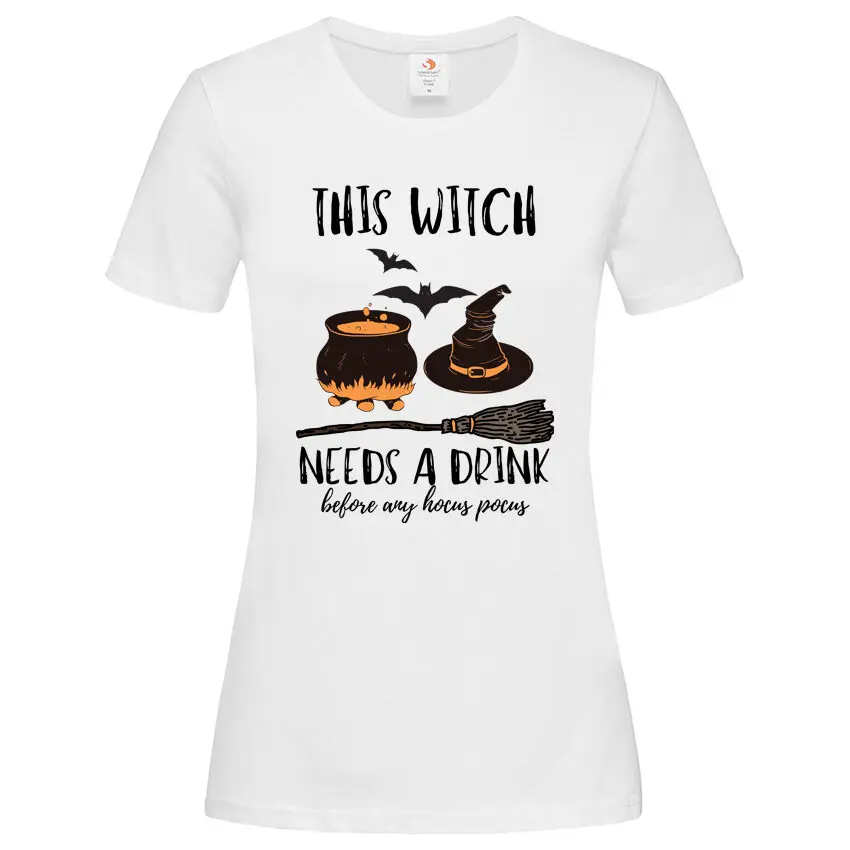 Дамска Тениска This Witch Needs A Drink