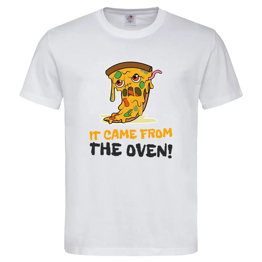 Мъжка Тениска Зомби Пица
