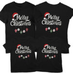 комплект merry christmas коледни тениски с щампа
