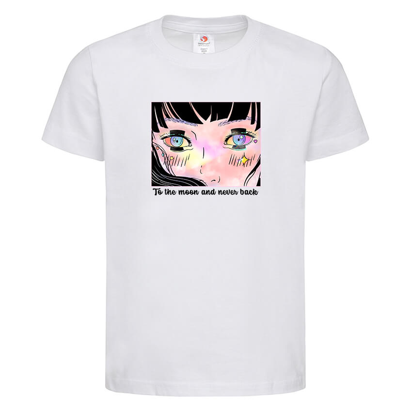 детска тениска с щампа to the moon anime inamood