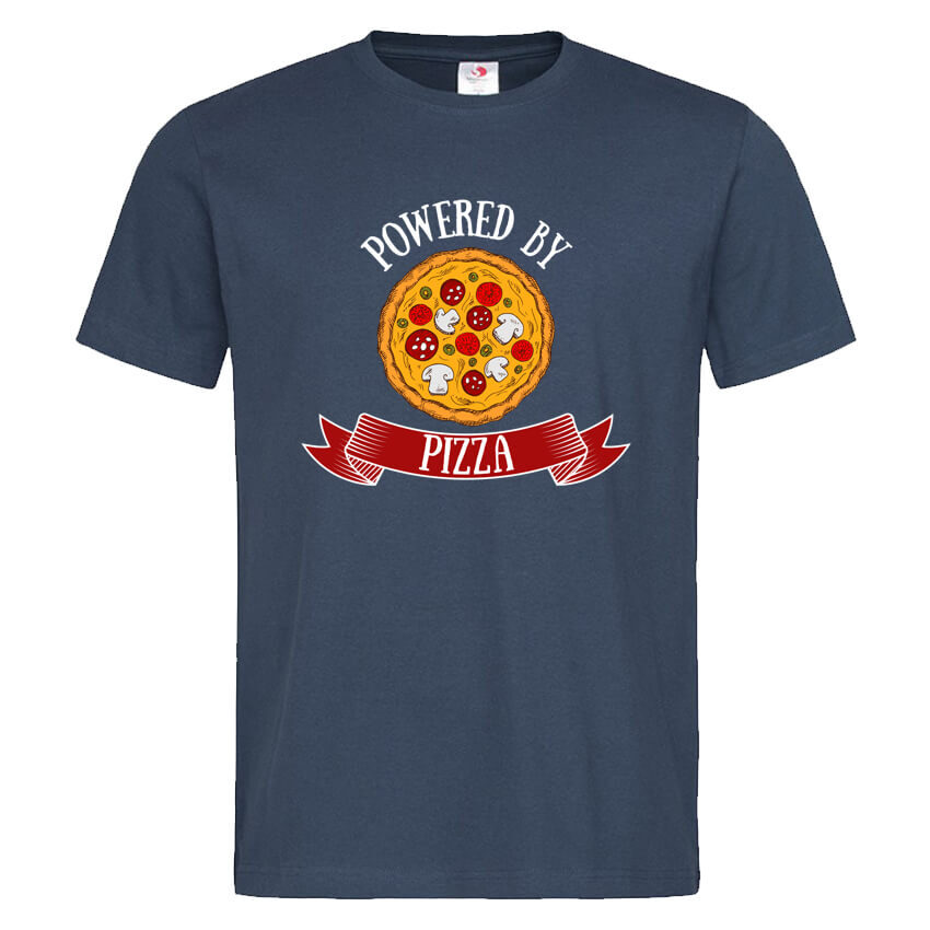 Mъжка Тениска Powered By Pizza