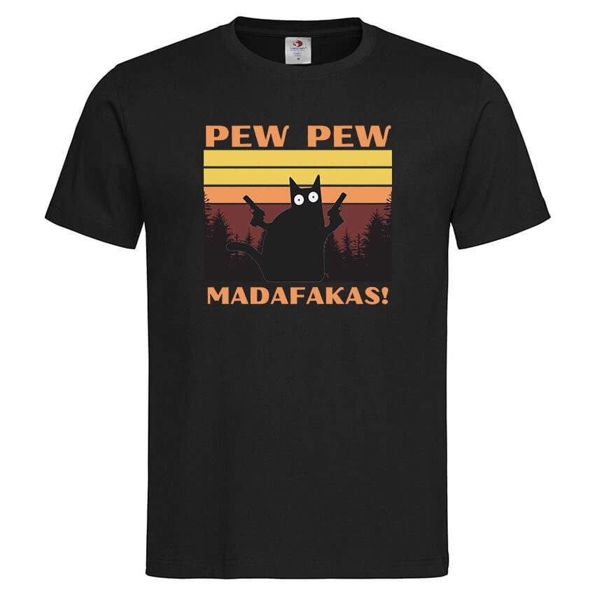 Мъжка Тениска Pew Pew Madafakas