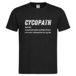 мъжка тениска с надпис за колоездачи cycopath
