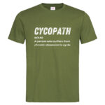 мъжка тениска с надпис за колоездачи cycopath