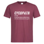 мъжка тениска с надпис за колоездачи cycopath