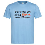 мъжка тениска с надпис it never happened