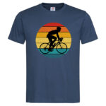 мъжка тениска с щампа sunset cycling inamood bg