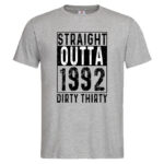 мъжка тениска за рожден ден dirty thirty тениски с щампи