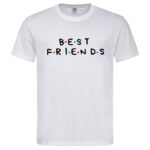 мъжка тениска с надпис best friends inamood bg