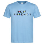 мъжка тениска с надпис best friends inamood bg