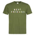 мъжка тениска с надпис best friends inamood bg