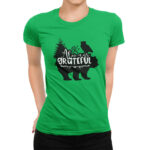 дамска тениска с надпис и щампа за планина