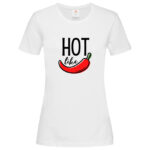 дамска тениска с щампа hot