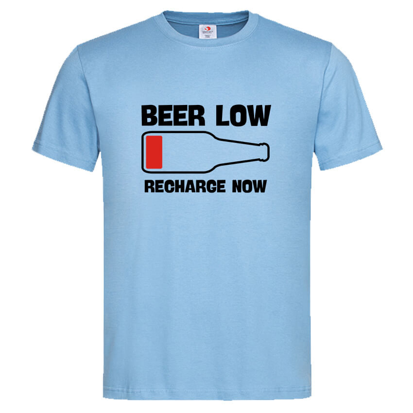 мъжка тениска с надпис beer low тениски за бира