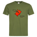 мъжка тениска с щампа пияната лисица