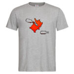 мъжка тениска с щампа пияната лисица