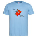 мъжка тениска с щампа пияната лисица