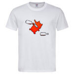 мъжка тениска с щампа пияната лисица