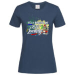 дамска тениска с надпис beautiful day for learning