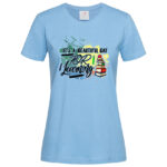 дамска тениска с надпис beautiful day for learning