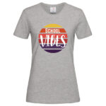 дамска тениска с щампа school vibes