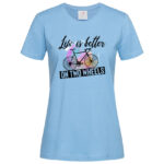 дамска тениска on two wheels inamood bg