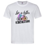 мъжка тениска on two wheels